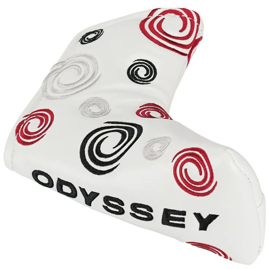 Accessoires & Montres Odyssey Couvre-Clubs | Couvre Putter Swirl Blanc Lame