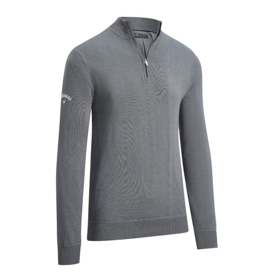 Vetements Callaway Golf Pulls Et Sweats | Pull Windstopper 1/4 Zip Gris Homme