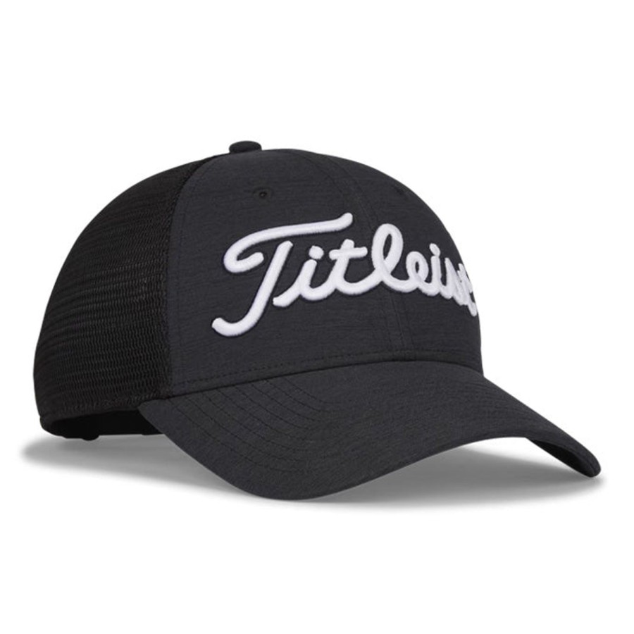 Vetements Titleist Casquettes, Chapeaux Et Visieres | Casquette Players Space Dye Mesh Th22Apsme Black White