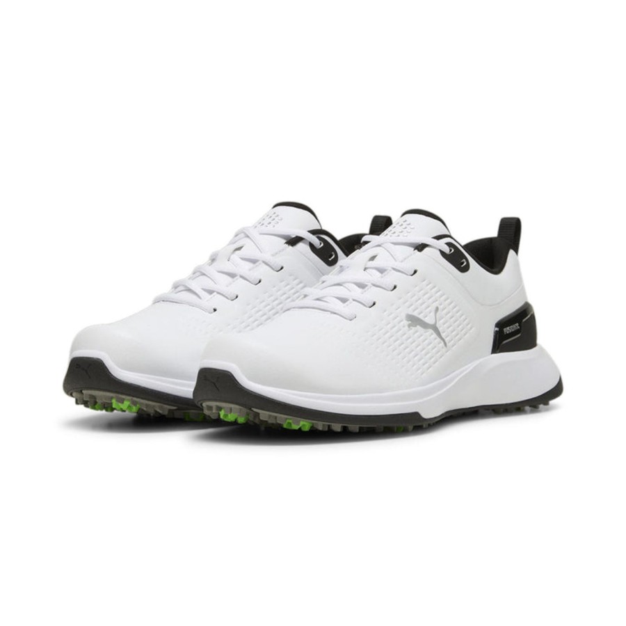 Chaussures Puma Chaussures De Golf Homme | Grip Fusion Flex White-Puma Black Homme