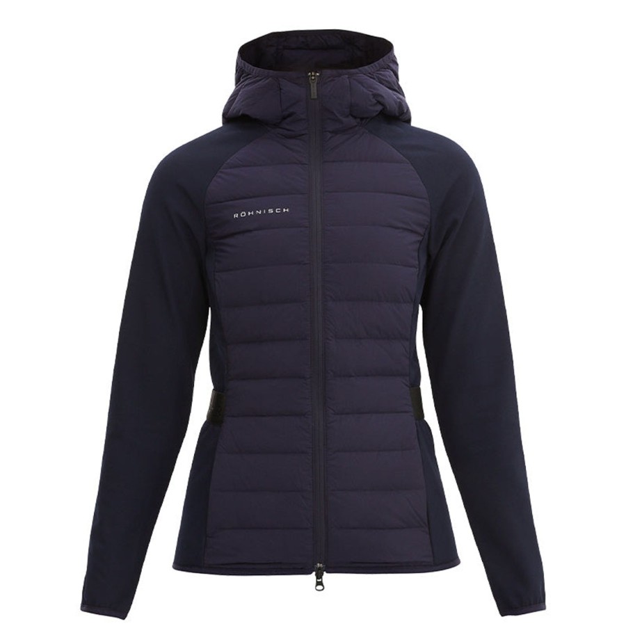 Vetements Rohnisch Veste Et Coupe-Vent | Veste A Capuche Force Hood Navy Femme