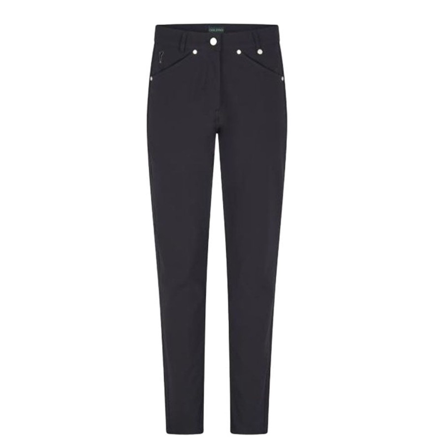 Vetements Golfino Pantalons | Pantalon Slim Fit Navy Femme