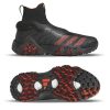 Chaussures Adidas Chaussures De Golf Homme | Code Chaos Primeknit Gv6907 Core Black / Semi Solar Red / Grey Four Homme