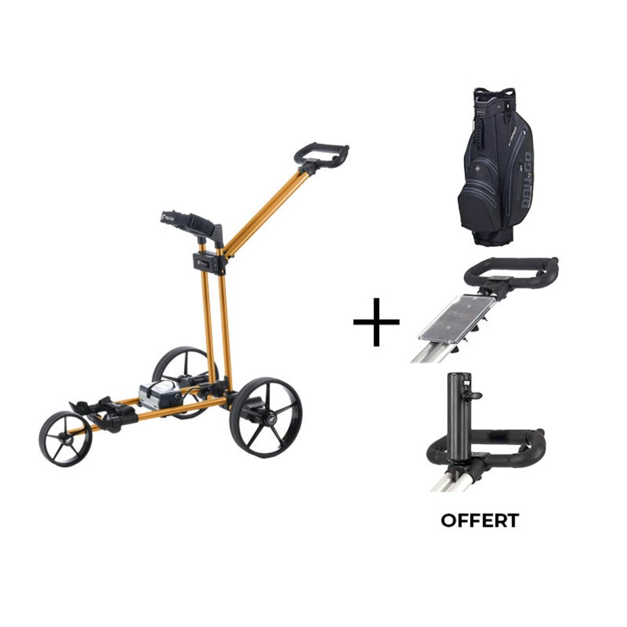 Chariots Flat Cat Chariots De Golf Electriques | Gear Orange Li-Fe (Freins Moteur)