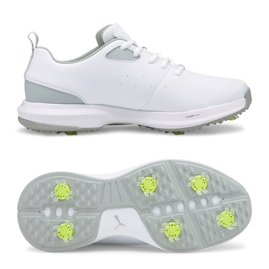 Chaussures Puma Chaussures De Golf Homme | Fusion Fx Tech White Rise Homme