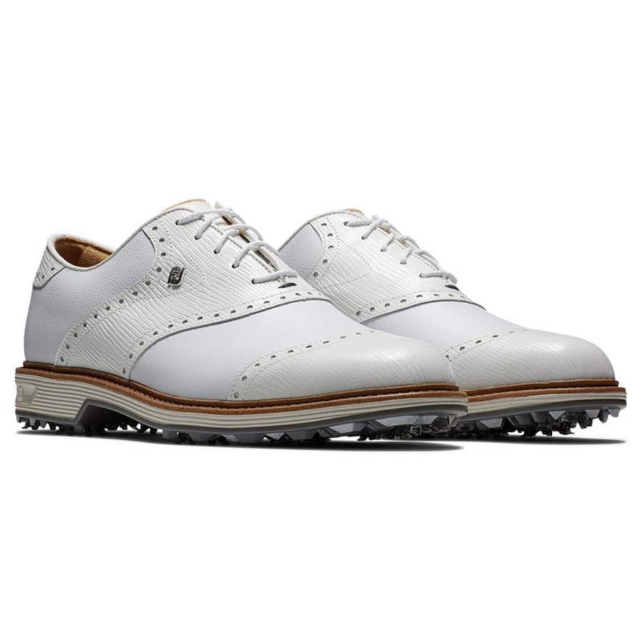 Chaussures FootJoy Chaussures De Golf Homme | Fj Premiere Series Wilcox 54322 White Homme