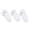 Vetements Lacoste Chaussettes | 3 Paires De Socquettes Blanc Homme