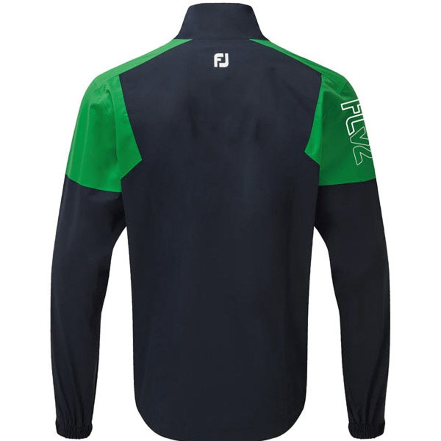 Vetements FootJoy Vestes Et Coupe-Vent | Veste De Pluie Fj Hydrolite V2 Navy Green Homme