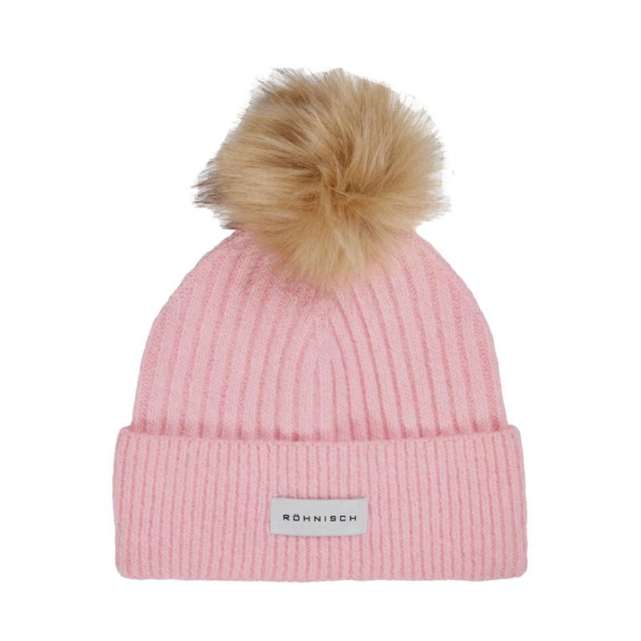 Vetements Rohnisch Bonnets Et Echarpes | Bonnet Pom Coral Blush Femme