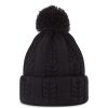 Vetements FootJoy Bonnets Et Echarpes | Bonnet En Tricot Torsade A Pompom Navy Femme