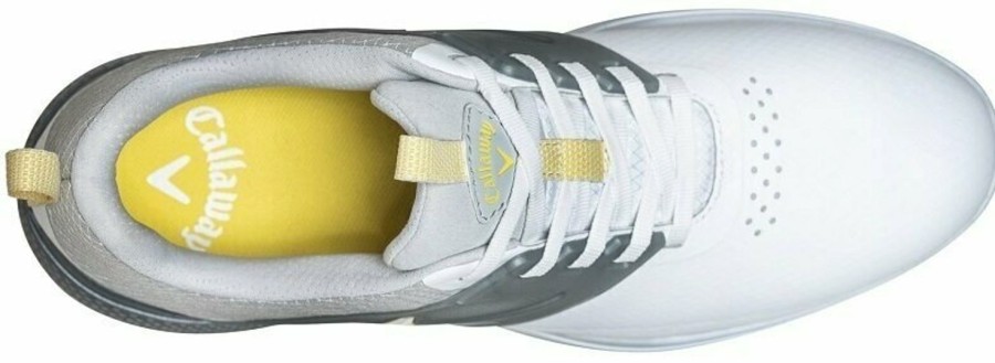 Chaussures Callaway Golf Chaussures De Golf Homme | Nitro Blaze Blanc Gris Jaune M593/187 Homme