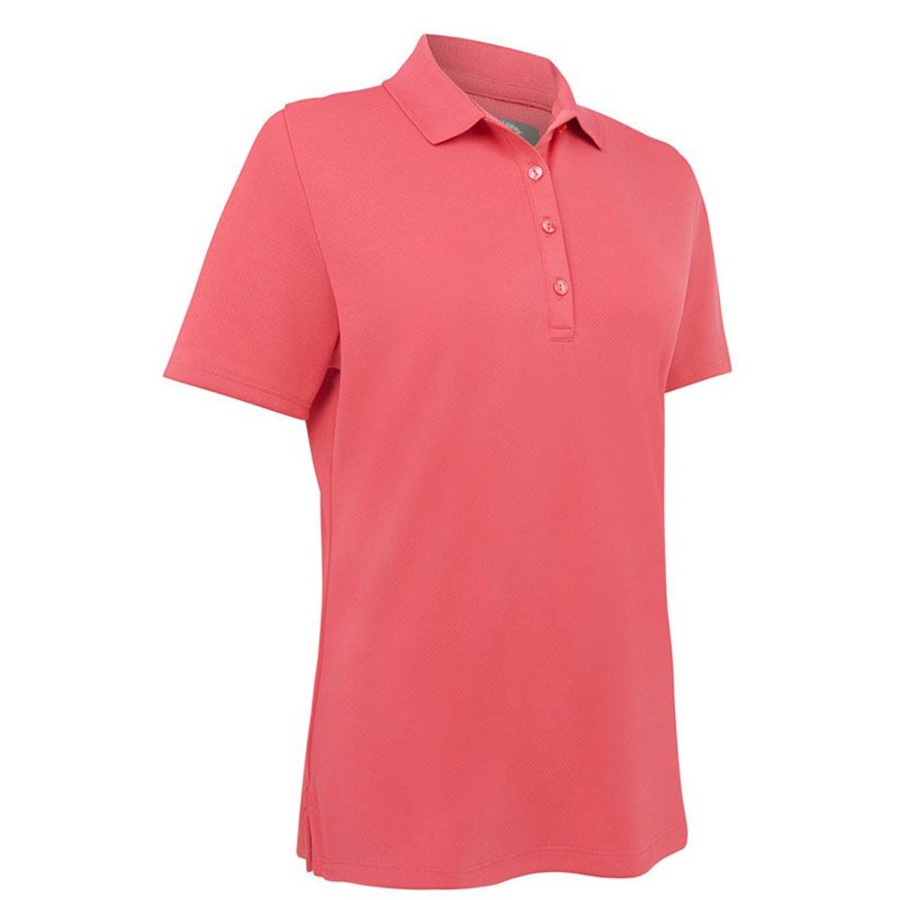 Vetements Callaway Golf Polos | Polo Swing Tech Solid Knit Fruit Dove Femme