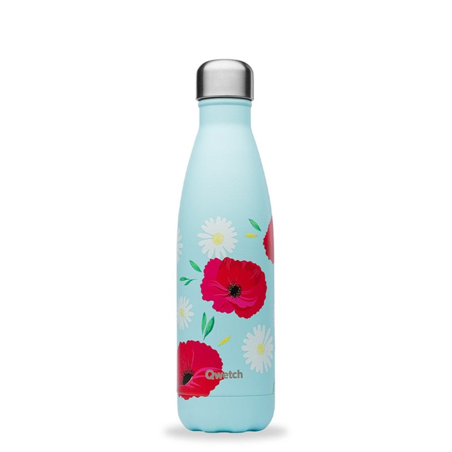 Accessoires & Montres Qwetch Gourdes Et Bouteilles | Bouteille Isotherme Inox Coquelicot 500 Ml