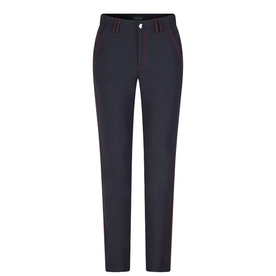 Vetements Golfino Pantalons | Pantalon De Golf Slim Fit Deperlant En Jean Navy Femme