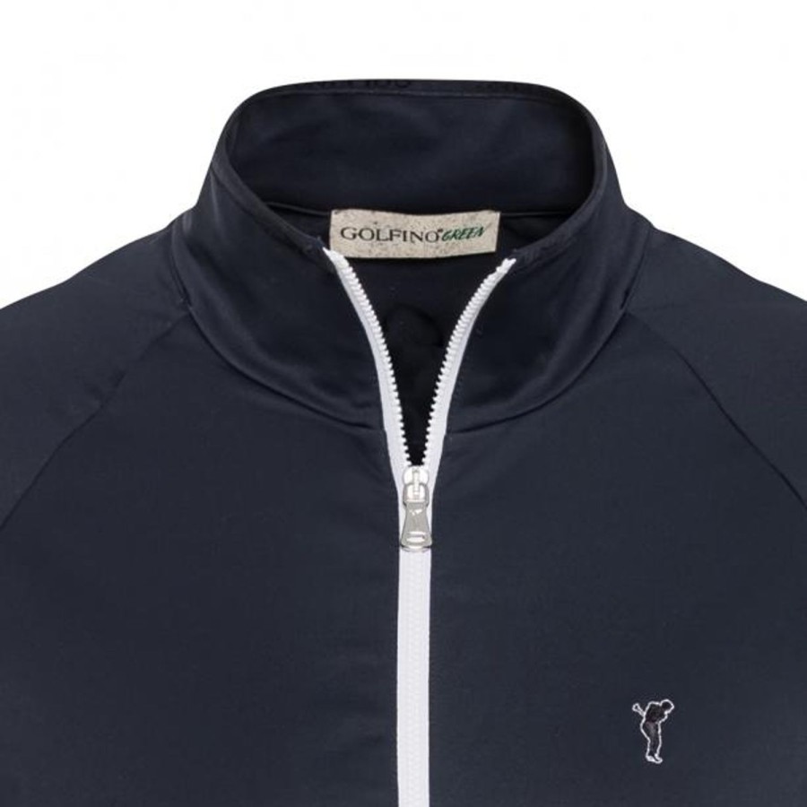 Vetements Golfino Veste Et Coupe-Vent | Veste De Golf The Agostina Navy Femme