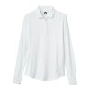 Vetements FootJoy Polos | Polo En Jersey Manches Longues Protection Solaire White Femme