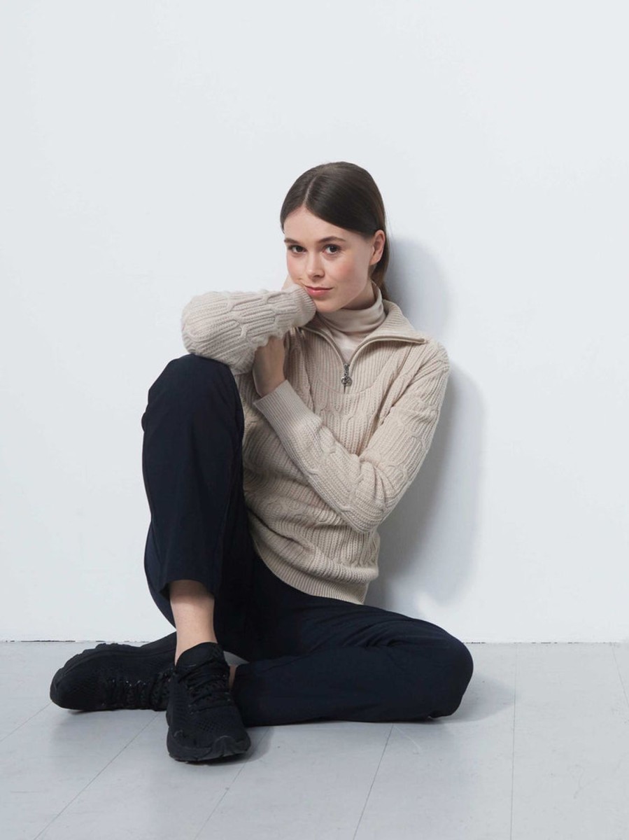 Vetements Daily Sports Pulls Et Sweats | Pull Olivet Beige Raw Femme