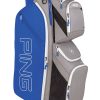 Sacs Ping Sacs De Golf Chariot | Sac Chariot Traverse Argent/Royal/Blanc