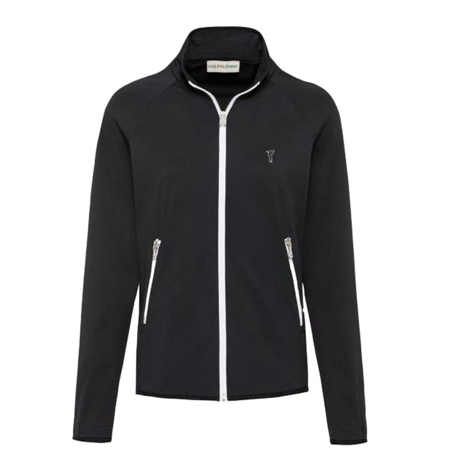 Vetements Golfino Veste Et Coupe-Vent | Veste De Golf The Agostina Black Femme