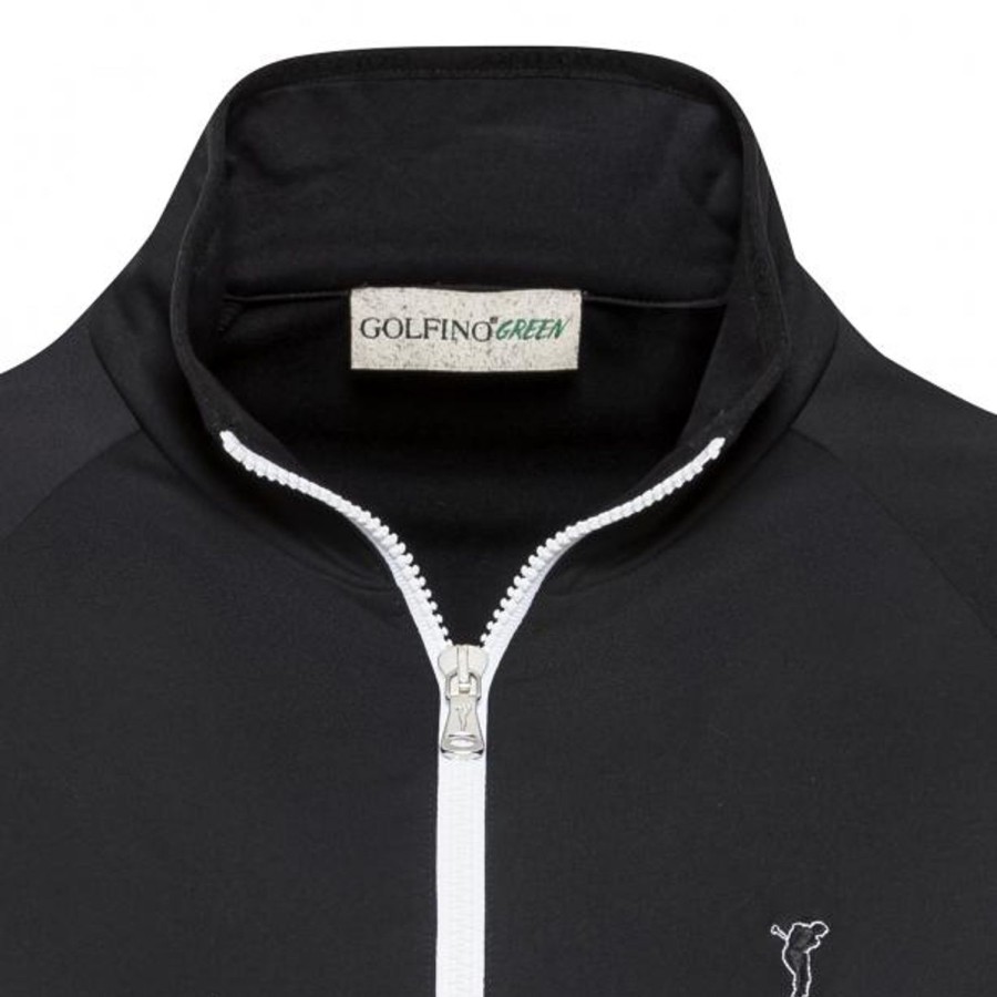 Vetements Golfino Veste Et Coupe-Vent | Veste De Golf The Agostina Black Femme